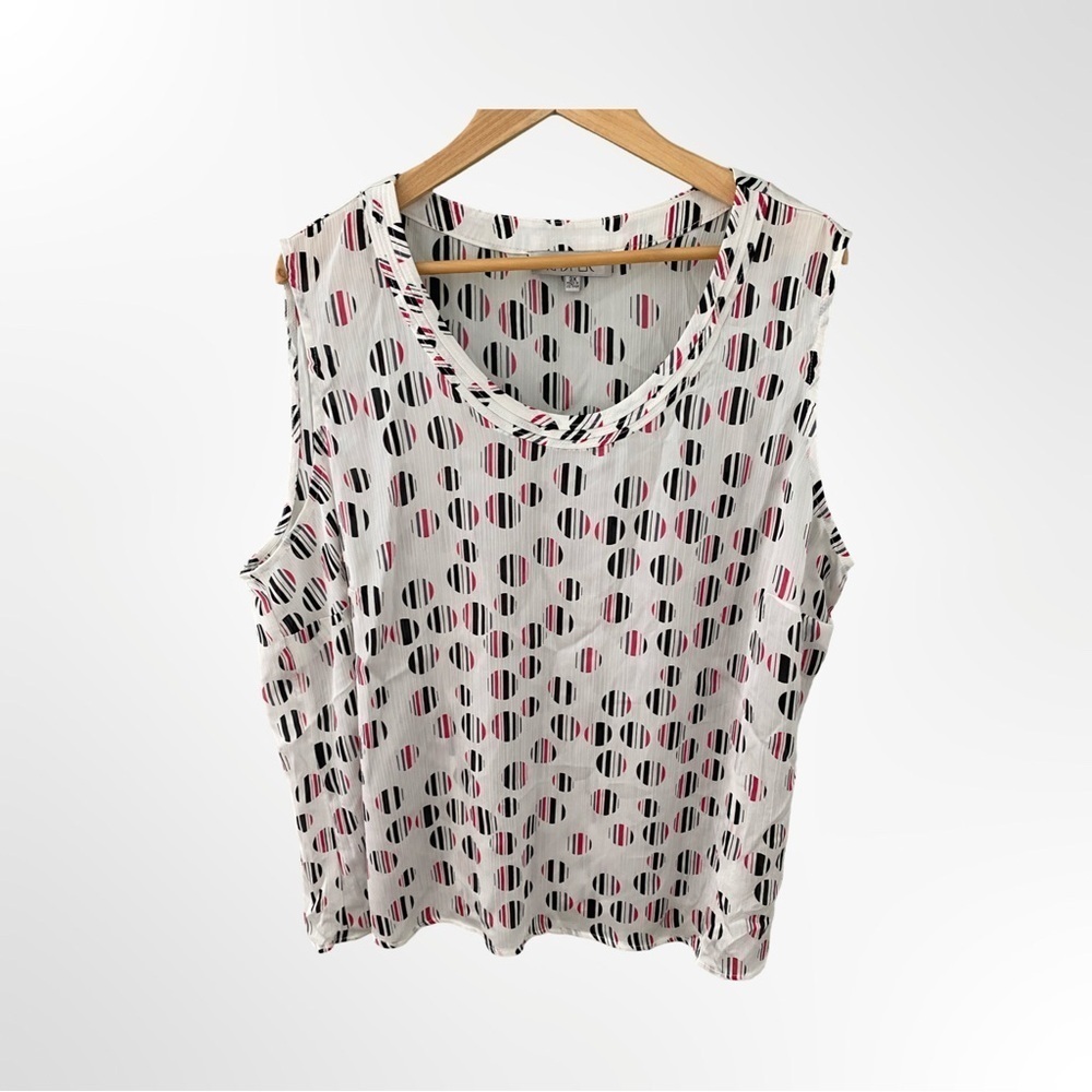 Kasper Women's Plus Size Lightweight Tank Top Blouse NWT Size 3X